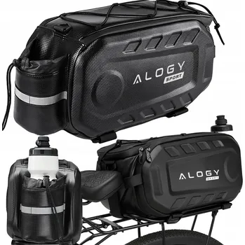 brašna na kolo Cyklistická brašna Alogy zadní voděodolná, černá, 17 l
