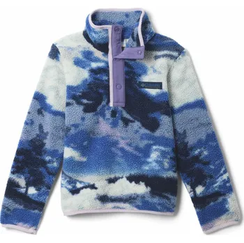 Dívčí mikina Columbia Helvetia II Printed Half Snap Fleece J 2097071464 - collegiate navy/dreaming stormwatch L