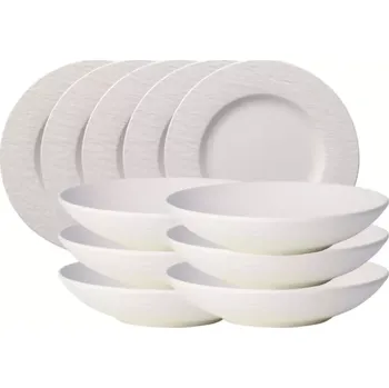 Talíř Jídelní servis Villeroy & Boch Manufacture Rock blanc 12dílný