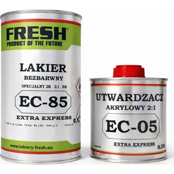 Lak na dřevo FRESH AKRYLOVÝ BEZBARVÝ LAK EC-85 0,5L + 0,25L EXTRA RYCHLÝ