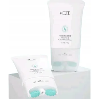 Masážní přístroj Zpevňující a liftingový krém s Hexapeptidem na krk + masážní přístroj VEZE