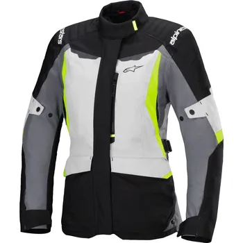 Moto bunda Bunda stella st-1 waterproof, alpinestars (světle šedá/černá/žlutá fluo, vel. xl)