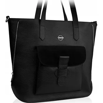 Kabelka Betlewski kabelka z pravé lícové kůže černá