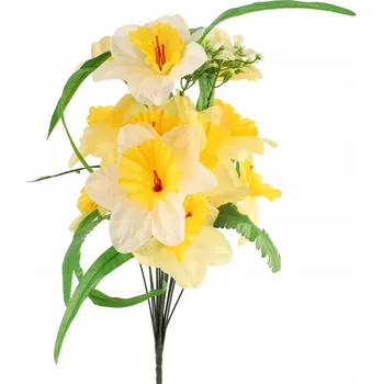 umělá květina Kytice umělých květin Jumi žluté narcisy 52 cm