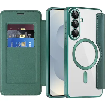 Pouzdro na mobilní telefon Techsuit SmartMag knížkové pouzdro Samsung Galaxy S26 zelená