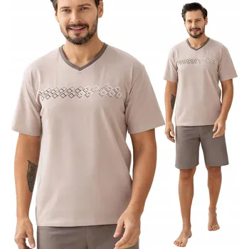 Pánské pyžamo Pánské pyžamo Regina 503 L (40) béžové