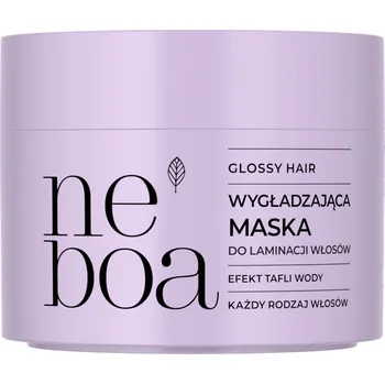 Vlasová regenerace NEBOA Maska na laminaci vlasů pro vyhlazení a lesk Glossy Hair, 300 ml