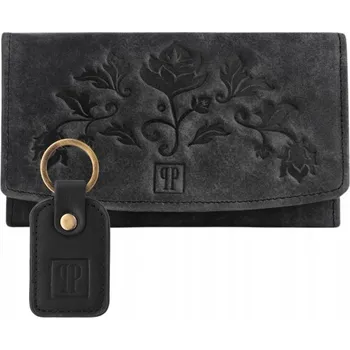 Peněženka Paolo Peruzzi dámská peněženka z pravé kůže černá