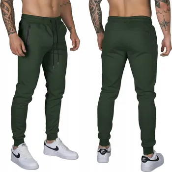 J STYLE pánské tepláky Jogger zelené, velikost L