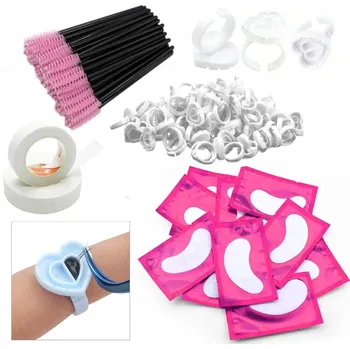 Péče o řasy a obočí KARTÁČEK NA ŘASY, PÁSKA, PRSTENY NA LEPIDLO, NÁPLASTI POD OČI