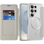 Techsuit SmartMag knížkové pouzdro pro Samsung Galaxy S26 Ultrašedá