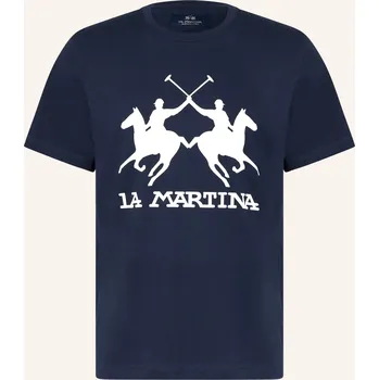Pánská móda La Martina Pánské Tričko, tmavě modrá / bílá, XL