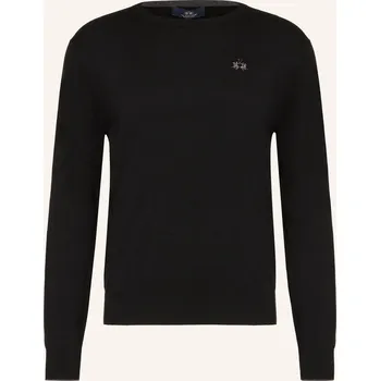 Pánská móda La Martina Pánský Svetr, černá, L