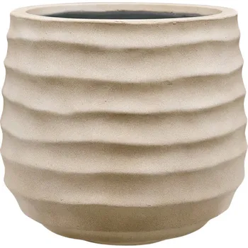 Květináč Ivar Sandy Beige M - Ø 40 cm / V 36 cm