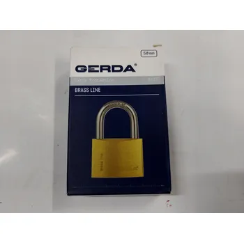 Visací zámek Mosazná visací zámek Gerda 50 mm, 3 klíče - zacvakávací