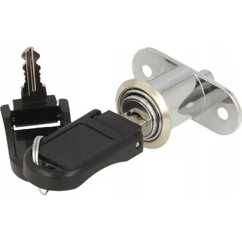 Nábytkové kování Zámek nábytkový zatlačovací pro posuvné dveře Hakner Wolf Ø19x23mm, generální klíč