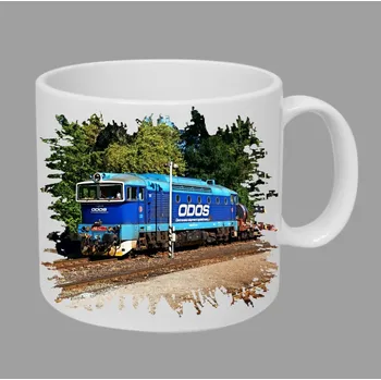 Moon River 750 111-7 hrnek s lokomotivou vlakem obsah 330 ml