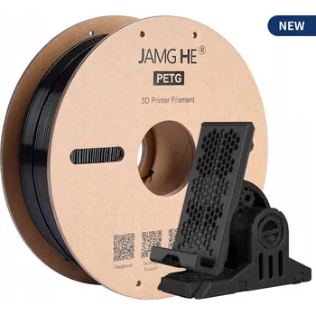 3D tisk Filament PETG Jamghe 1,75 mm 1 kg černý
