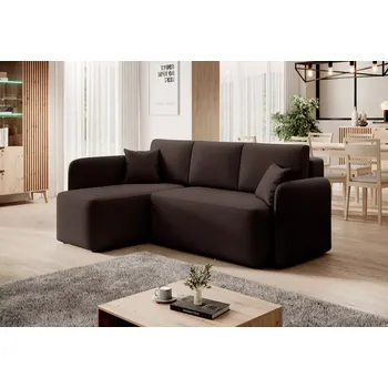 Sedací souprava Rozkládací rohová sedačka HARISON 206x150 hnědá