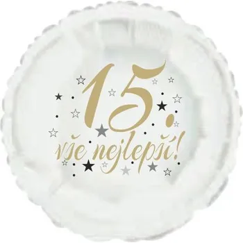 Balónek 15. narozeniny balónek kruh Balonky.cz b85059