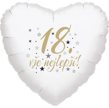 Balónek 18. narozeniny balónek srdce Balonky.cz b85069