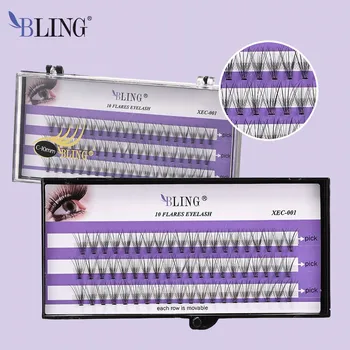 Péče o řasy a obočí UMĚLÉ ŘASY TRSY #205 - ZAKŘIVENÍ C - 10 mm