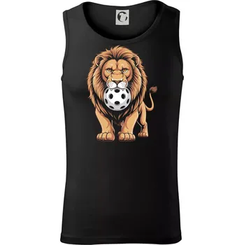 Pánské termoprádlo Floorball lev s míčkem v puse - Tílko pánské Core - L ( Černá )