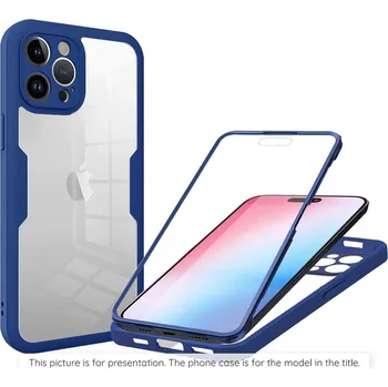 Pouzdro na mobilní telefon Techsuit - ColorVerse 360 Series + ochrana displeje - Oppo Reno15 F / Reno15 FS 5G - modrá