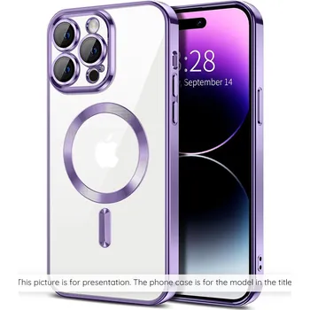 Pouzdro na mobilní telefon Techsuit - Luxury Crystal MagSafe - Samsung Galaxy S26 Plus - světle fialová