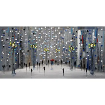 Plakát Plakát, Obraz - Night City Park, Ekaterina Ermilkina