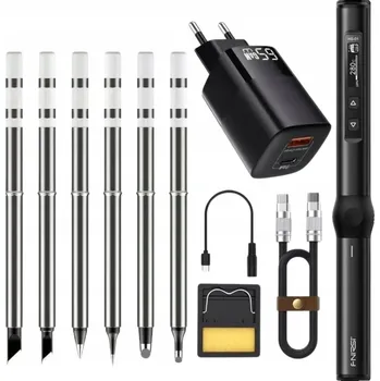 Sada digitální pájecí stanice Fnirsi HS-01 65W + 6 pájecích hrotů