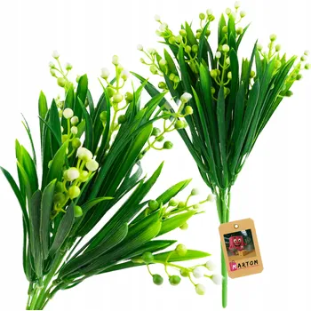 umělá květina KONVALINKA UMĚLÉ KVĚTY KYTICE KONVALINEK KVĚTŮ VĚTVIČKY OZDOBNÉ DEKORACE