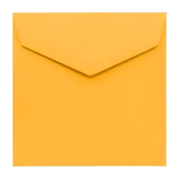 Obálka Poštovní obálka zlatě žlutá 155x155mm