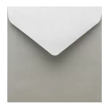 Obálka Metalická (perleťová) obálka stříbrná 155x155mm