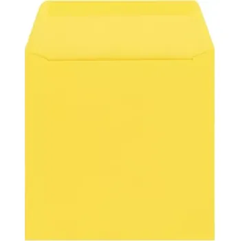 Obálka Poštovní obálka žlutá 155x155mm*