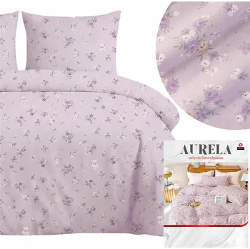 Povlečení Kompletní povlečení 200x220 bavlněný satén s květinami a medvídky Aurela