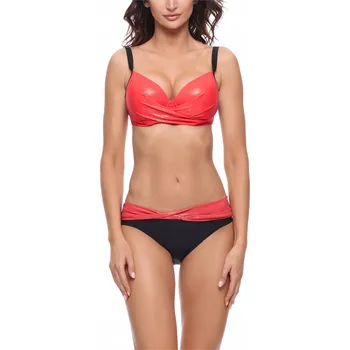 Dámské plavky Merry Style Dvoudílné plavky MS-VO Červené 75E/38