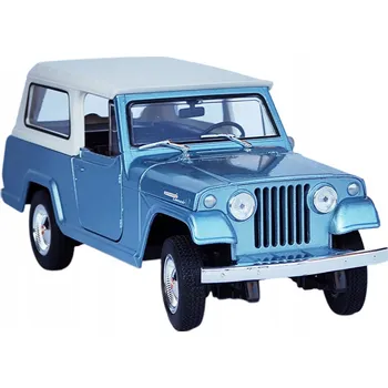autíčko Jeep jeepster Commando Station Wagon 1967 1:24 model WELLY modrý