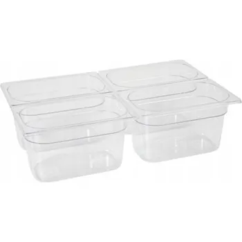 Dóza na potraviny GN nádoba 1/4 Hendi 100 mm polykarbonát 2,8 l