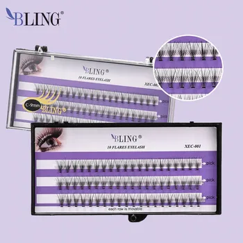 Péče o řasy a obočí UMĚLÉ ŘASY TRSY #205 - ZAKŘIVENÍ C - 9 mm