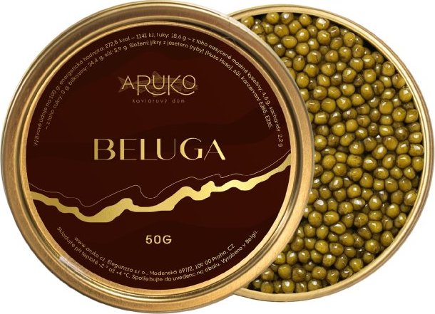 Aruko Pravý kaviár z jesetera Beluga 000, 50 g