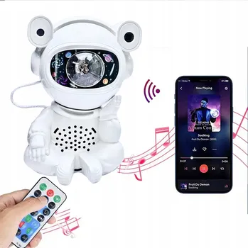 Noční světlo Projektor Noční Oblohy Astonauta Noční Lampa Projektor Dětský vesmírný USB dálkový ovladač