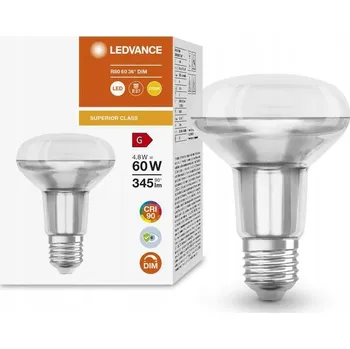 Žárovka LED žárovka reflektor E27 R80 4,8W = 60W 345lm 2700K 36° CRI90 Stmívatelná