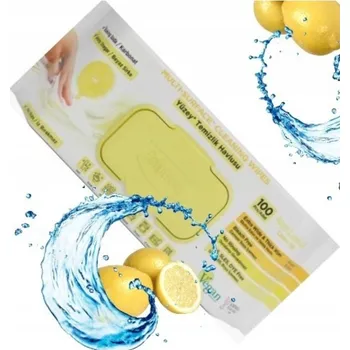 Utěrka Vlhčené ubrousky plastové Deep Fresh v balení 100 ks bílé