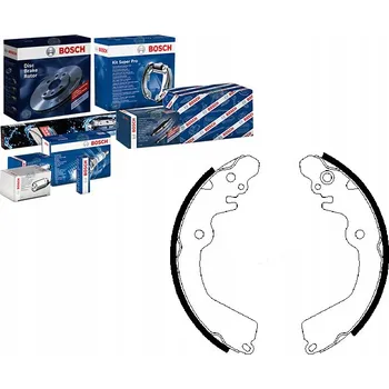 Brzdová čelist Brzdové čelisti Bosch 0 986 487 451 - sada