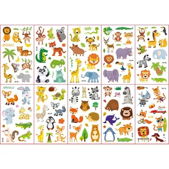 Tetování Tetování Dočasné tetování pro děti Zvířátka 10 archů Motivační