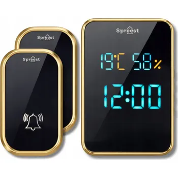 Domovní zvonek Bezdrátový zvonek Spreest s dosahem 300 m a hlasitostí 110 dB