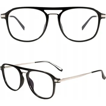 Sluneční brýle Theblogshop brýle bez dioptrií pilotky černé