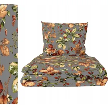 Povlečení KREPOVÉ POVLEČENÍ 160x200cm + JEDEN POVLAK NA POLŠTÁŘ 70x80cm SILNÉ - Podzimní vánek na n