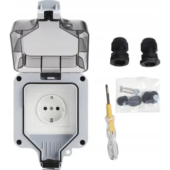 Elektrická zásuvka Elektrická Zásuvka ZREE šedá